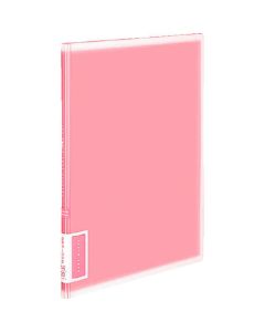 สมุดใส <สี> A4 แนวตั้ง 20 แผ่น กระเป๋า ชมพู la-V20P