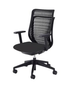 เก้าอี้ AJ/AJA-320BN-PA พนักพิงสูงมีพนักพิงปรับได้ สีดำนู้ด