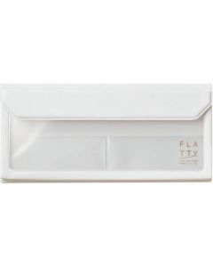 FLATTY pen case size white
