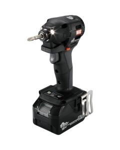 ชุดไขควงกระแทกไร้แปรงถ่านแบบชาร์จไฟได้ 14.4V สีดำ