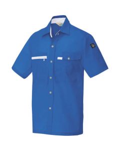เสื้อเชิ้ตแขนสั้น (unisex) สีน้ำเงินกรมท่า M