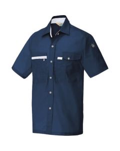 เสื้อเชิ้ตแขนสั้น (unisex) สีกรมท่า SS