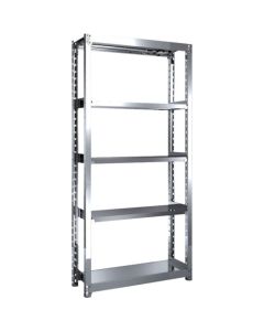 ชั้นวางของสแตนเลส รุ่น SM2 ขนาด 860 x 600 x สูง 1500 มม. 5 ชั้น แบบชิ้นเดียว