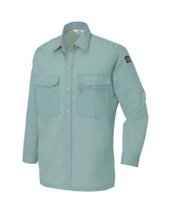 เชิ้ตแขนยาว (unisex) (ผ้าบาง) สีไพลิน S