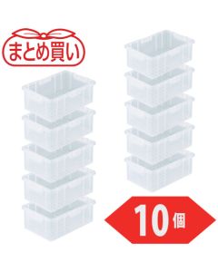 ภาชนะพลาสติกแบบ NS ขนาด 10 ลิตร สีธรรมชาติ จำนวน 10 ชิ้น