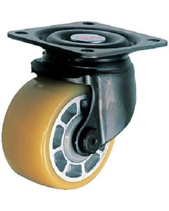 Plate Type Low-Floor Type Heavy Load Caster  (aluminum wheel urethane tire)