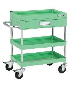 รถเข็นเครื่องมือ Falcon Wagon ขนาด 600 x 400 มม. พร้อมลิ้นชัก ล้อยาง สีเขียว Young Green
