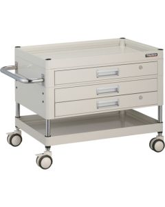 รถเข็นเครื่องมือ Falcon Wagon ขนาด 750 x 500 มม. พร้อมลิ้นชัก ล้อยาง สีขาว