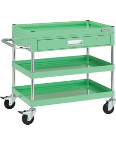 รถเข็นเครื่องมือ Falcon Wagon ขนาด 600 x 400 มม. พร้อมลิ้นชัก ล้อยาง สีเขียว Young Green
