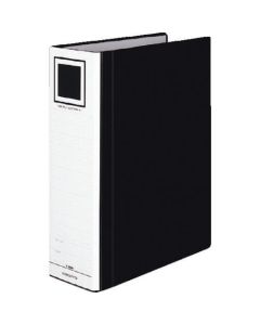 แฟ้มท่อ <Eco Twin R> (ชนิด S) A4 แนวตั้ง 80 มม. เข้าเล่ม 2 รู ดำ Fu-RT680D