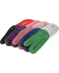 เชือกรองเท้าสีสันสดใสที่จดจำได้ทันที ความยาว 120 ซม. ชุด 9 สี (สีเงินประกาย)