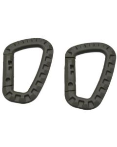 คาราบิเนอร์พลาสติกสีเขียวมะกอก (2 ชิ้น) OG673
