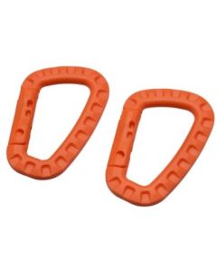 คาราบิเนอร์พลาสติกสีส้ม (2 ชิ้น) OG672
