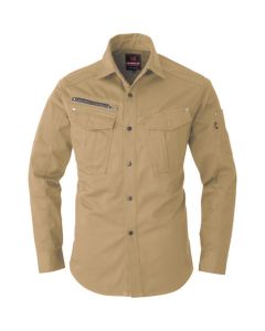 เสื้อเชิ้ตแขนยาว 5505-23-S สีกากี