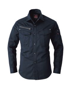 เสื้อเชิ้ตแขนยาว 5505-3-SS สีกรมท่า