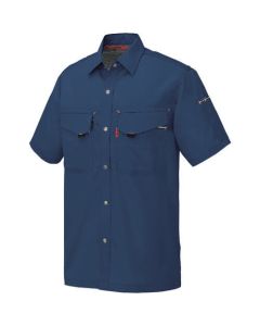 เสื้อเชิ้ตแขนสั้น (unisex) สีกรมท่า S