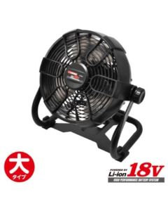 พัดลมแบบชาร์จไฟได้ DC 18V รุ่น RF855 สีดำ