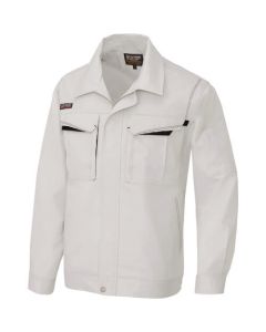 เสื้อเบลาส์ฤดูร้อนแขนยาว (unisex) สีเทาเงิน x สีดำ 5L