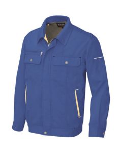 เสื้อเบลาส์ฤดูร้อนแขนยาว (unisex) สีน้ำเงินกรมท่า x สีเหลือง 3L