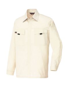 เสื้อเชิ้ตแขนยาว (unisex) (ผ้าบาง) สีงาช้าง 5L