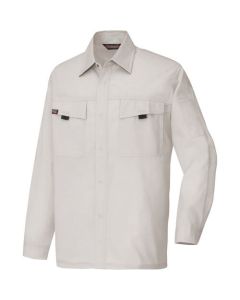 เสื้อเชิ้ตแขนยาว (unisex) (ผ้าบาง) เทาเงิน M