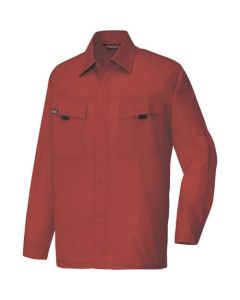 เชิ้ตแขนยาว (unisex) (ผ้าบางเบา) สีแดงไวน์ SS