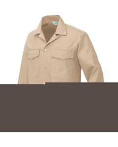 7650 เสื้อเชิ้ตแขนยาว (ผ้าบาง) (unisex) สีงาช้าง M