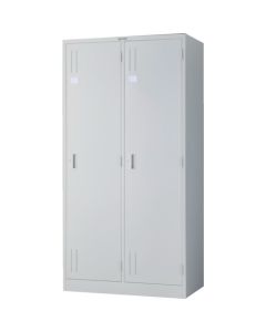 ตู้ล็อกเกอร์มาตรฐาน สำหรับ 2 คน สีขาวนวล ขนาด 900 x 515 x สูง 1790 มม.