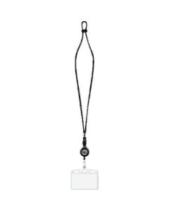 ป้ายชื่อคล้องคอ <Id with Phiten> สีดำ Naph-FR180D