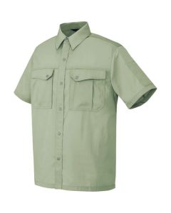 เสื้อเชิ้ตแขนสั้น (unisex) สีเขียวเอิร์ธกรีน LL