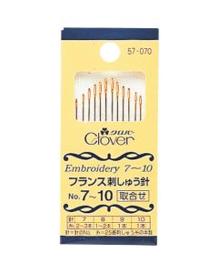 Goldeye embroidery needles ชุดละ 12เส้น