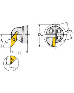 หัวตัด CoroTurn SL สำหรับ CoroTurn 107