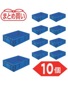 กล่องพลาสติกพับได้ Oricon ชนิด TPO รุ่น TP Standard ขนาด 53 ลิตร สีน้ำเงินเข้ม จำนวน 10 ชิ้น