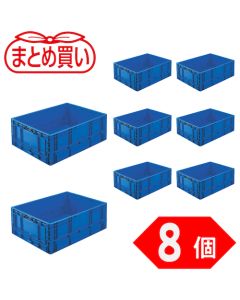 กล่องพลาสติกพับได้ Oricon ชนิด TPO รุ่น TP Standard ขนาด 62 ลิตร สีน้ำเงินเข้ม จำนวน 8 ชิ้น