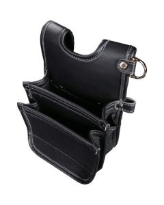 กระเป๋าเครื่องมือช่างคาดเอวแบบบาง 2 ชั้น Light PU Leather