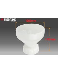ถังโพลีเอทิลีนแบบวางซ้อนได้ BROX-TANK 20 ลิตร กรวยสำหรับใส่ของเหลวเสีย