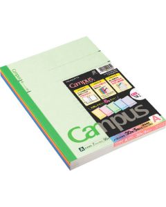 สมุดปกสี Campus ปกกึ่ง B5 กว้าง 7 มม. 30 แผ่น คละ 5 เล่ม No-3 CANX5