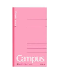 สมุดโน้ตแคมปัส (ขนาด B5 แบบบาง) กว้าง 7มม. 30 บรรทัด 30 แผ่น สีชมพู
