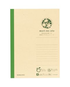 สมุดโน้ตไม้บาง Mori-no-oto A5 แพ็ค 10 เล่ม No-EK103A x 10