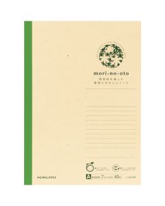 สมุดโน้ตไม้บาง Mori-no-oto กึ่ง B5, 10 เล่ม, No-EK4A x 10