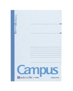 สมุดโน้ต Campus Notebook ขนาด A5 เส้น B 6 มม. 70 แผ่น 5 เล่ม เลขที่ 107BN x 5
