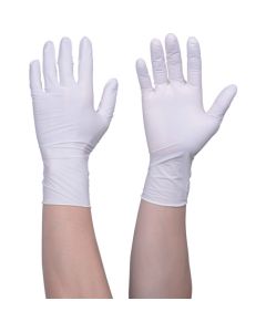 สั่งซื้อจำนวนมาก: ถุงมือไนไตรล์แบบใช้แล้วทิ้ง TG Standard 0.08 ชนิดไม่มีแป้ง สีขาว ไซส์ M บรรจุ 100 ชิ้นต่อกล่อง (รวม 10 กล่อง)
