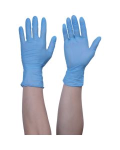 สั่งซื้อจำนวนมาก: ถุงมือไนไตรล์แบบใช้แล้วทิ้ง TG Work 0.10 ชนิดไม่มีแป้ง สีฟ้า ขนาด M บรรจุ 100 ชิ้นต่อกล่อง จำนวน 10 กล่อง
