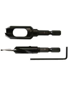 H.S.S.Hexagonal Shank Countersink Drill & Plug Cutter 3.5x10x10 Set 1เส้น