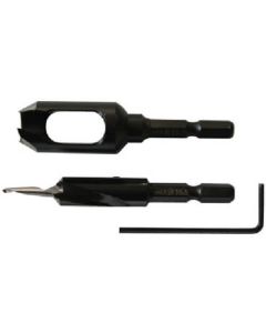 H.S.S.Hexagonal Shank Countersink Drill & Plug Cutter 4x10.5x10.5 Set 1เส้น