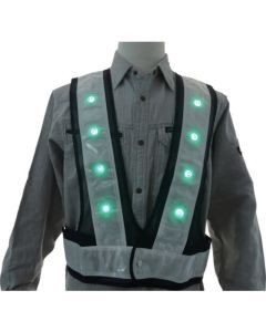 Safety vest with LED flashes alternately 1แผ่น