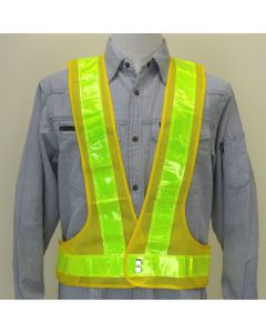 เสื้อกั๊กเซฟตี้เรืองแสง "ฟอสฟอรัส" <เหลือง/เหลือง>
