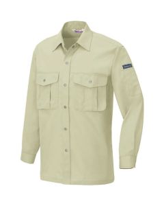 เสื้อเชิ้ตแขนยาว (unisex) (ผ้าบาง) สีเขียวเอิร์ธกรีน 4L