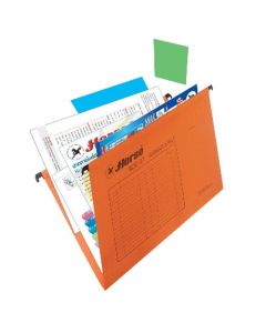 แฟ้มแขวน F/C ส้ม (แพ็ค10เล่ม) ตราม้า H-77