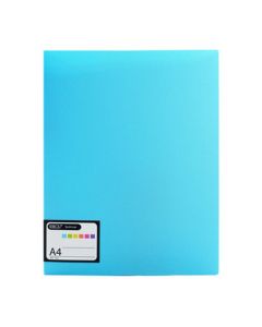 แฟ้มเจาะพลาสติก A4 ฟ้า ออร์ก้า DT-102